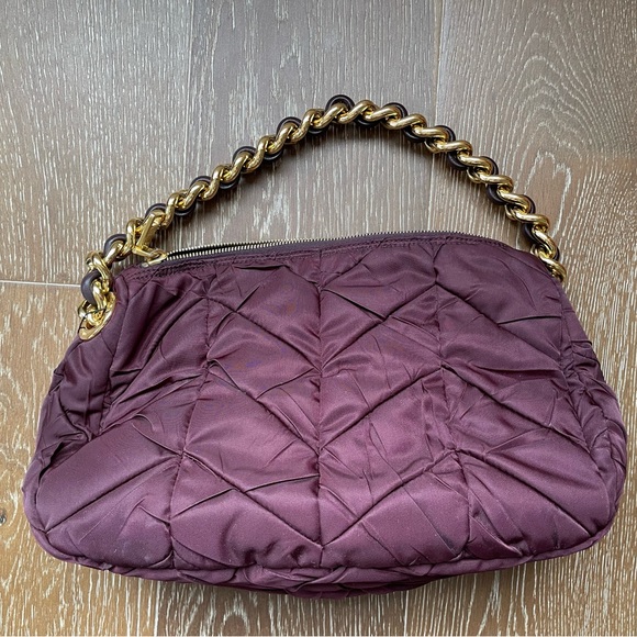 PRADA *Never worn* Eggplant Purple handle bag nylon - Picture 10 of 10